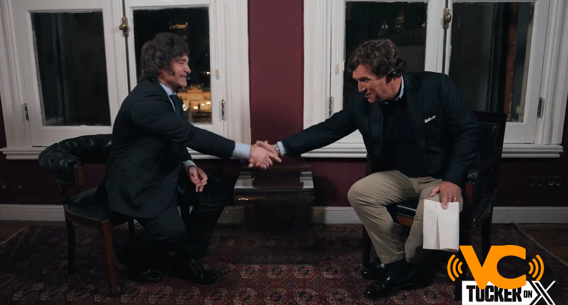 La entrevista de Javier Milei con Tucker Carlson ya es la más vista de la historia a nivel mundial La entrevista de Javier Milei con Tucker Carlson ya es la más vista de la historia a nivel mundial